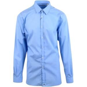 Burberry Button-Down Dress Blue Shirt | Size L